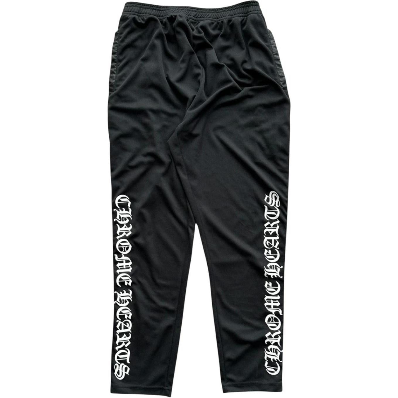 Chrome Hearts Snap Button Tearaway Track Pants Black/White