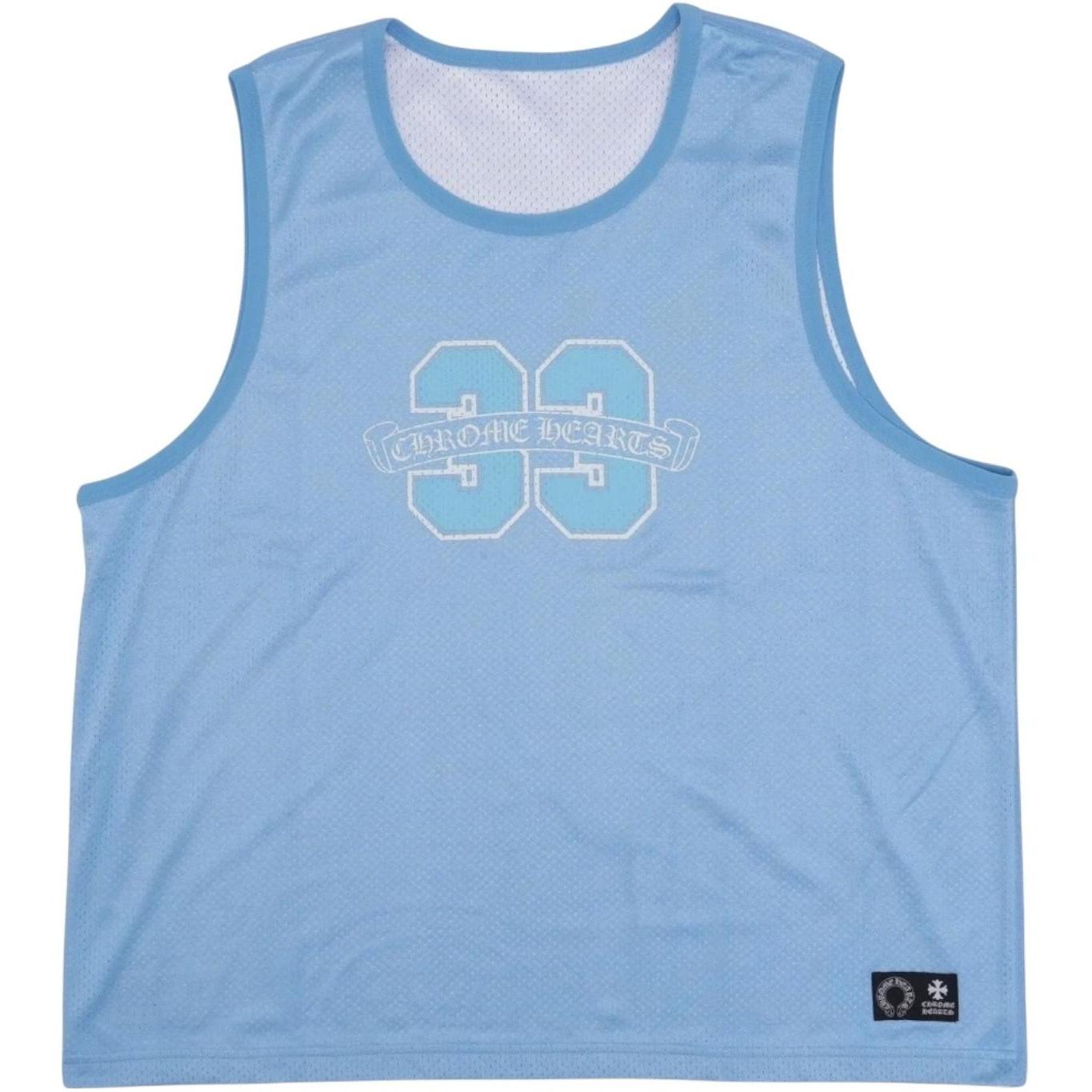 Chrome Hearts Sports Mesh Reversible Basketball Jersey Blue