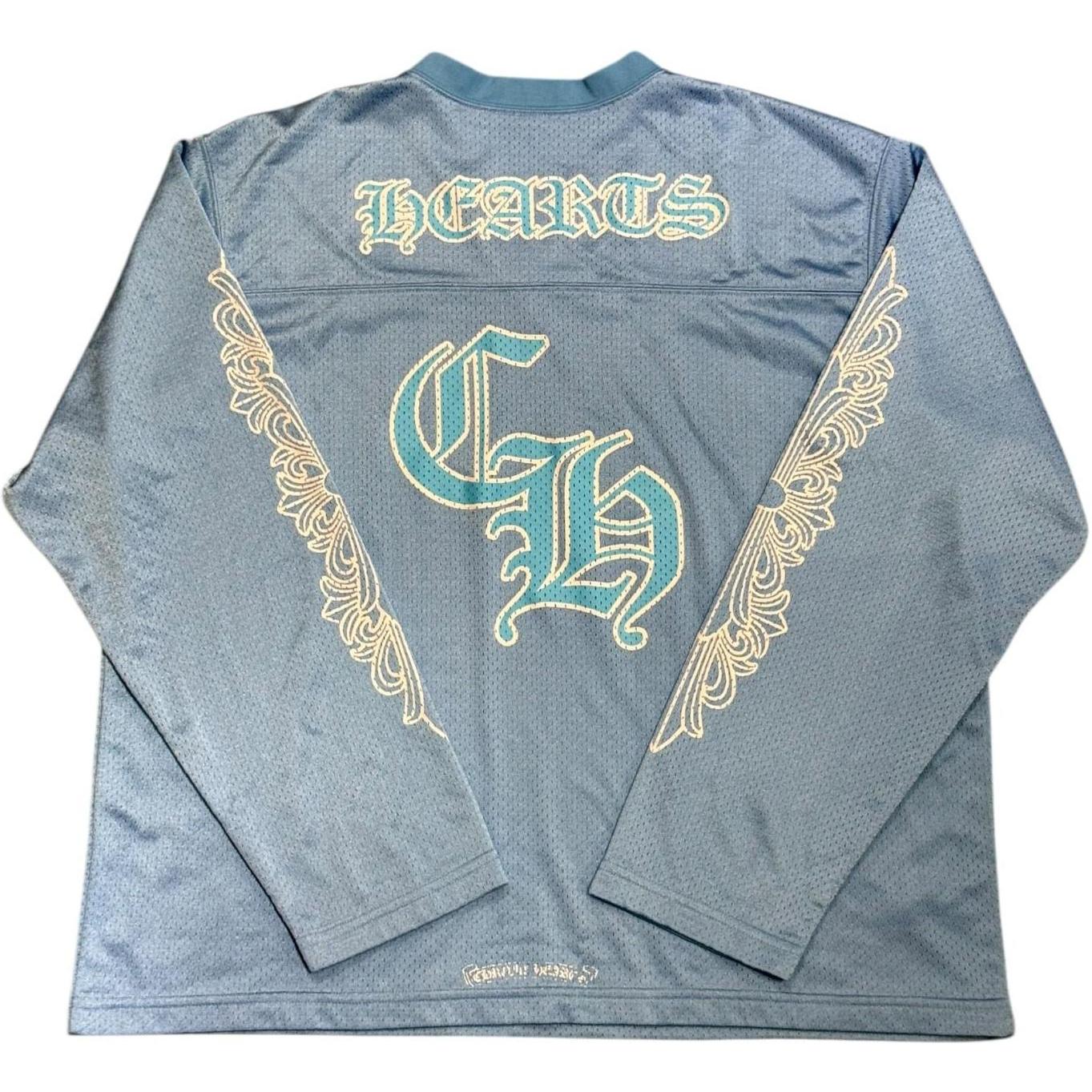 Chrome Hearts Sports Mesh Warm Up Jersey Blue - Lightly Used