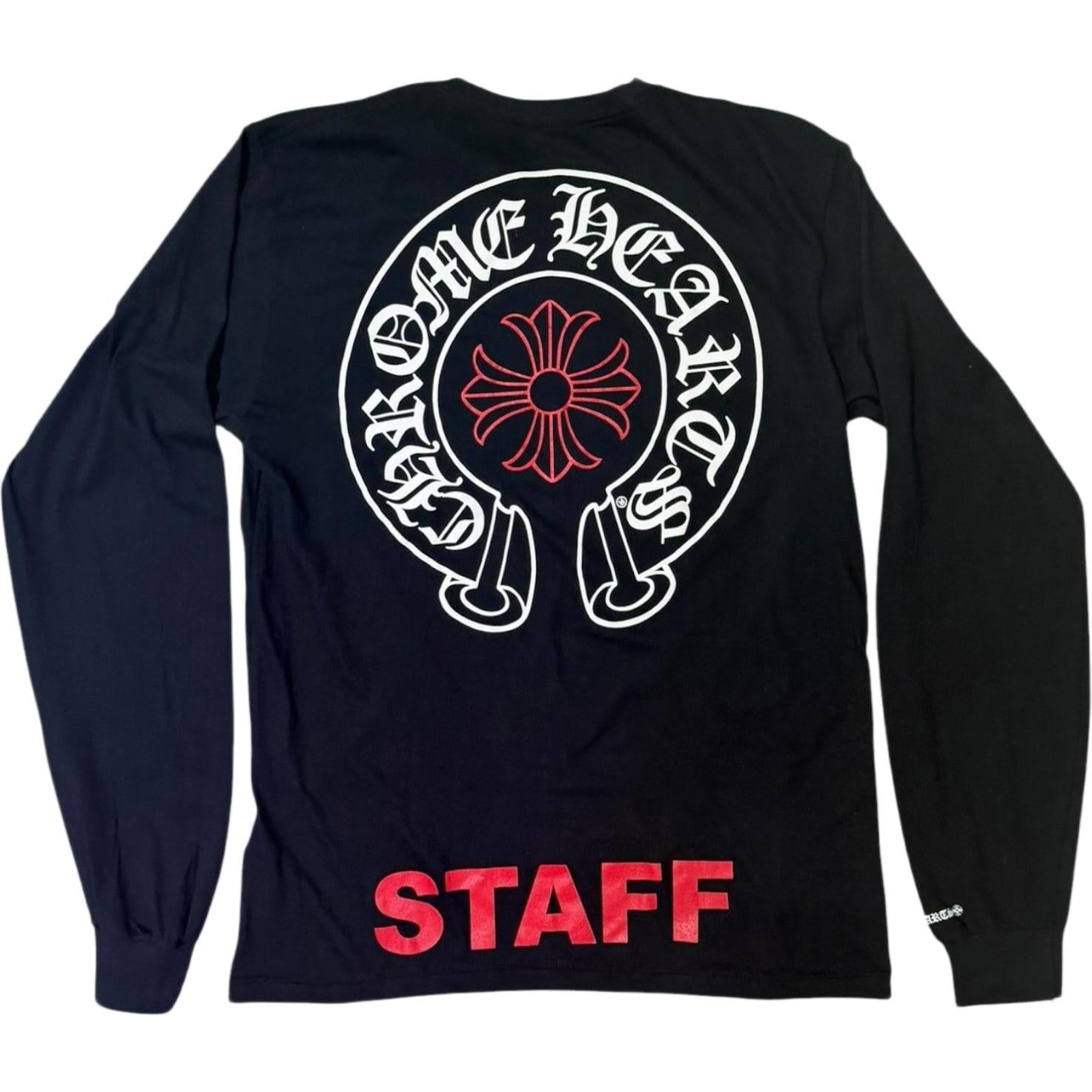 Chrome Hearts Staff Long Sleeve T-Shirt Black/Red
