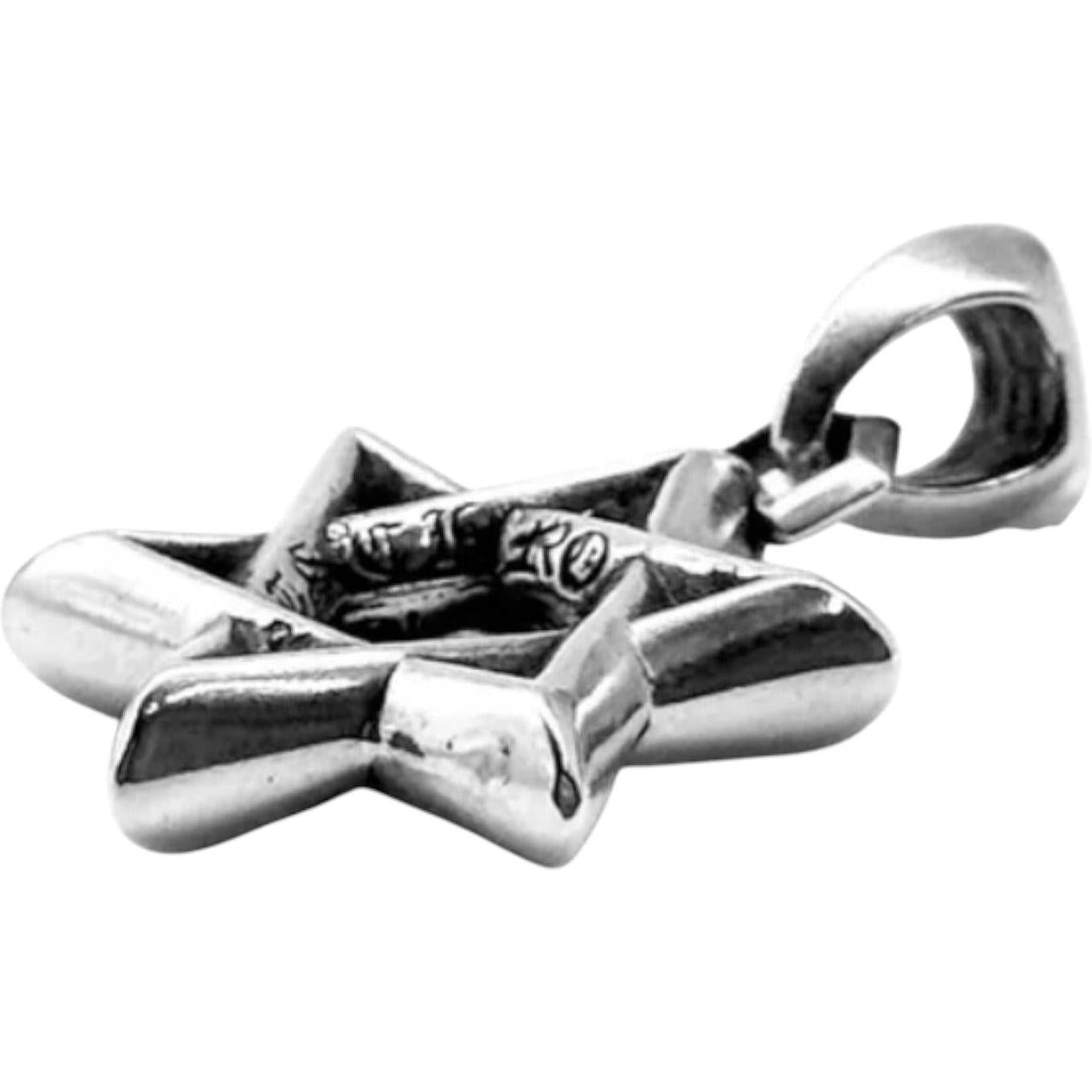 Chrome Hearts Star of David Silver Pendant