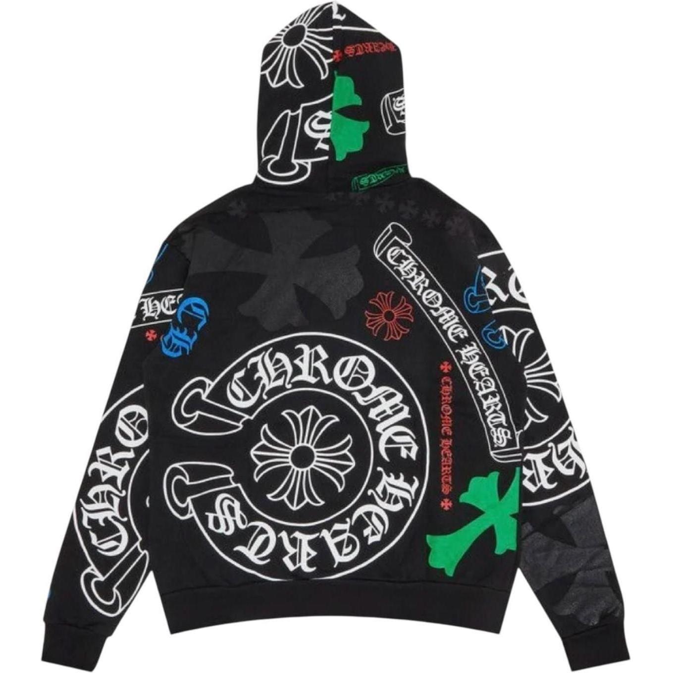 Chrome Hearts Stencil Hoodie Black