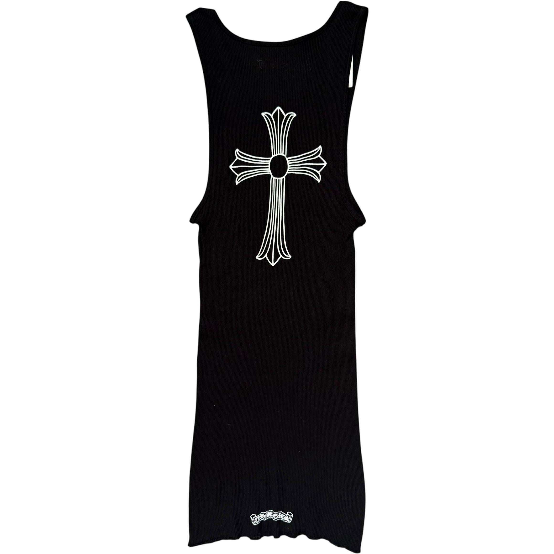 Chrome Hearts T Bar Cross Rib Tank Top Black