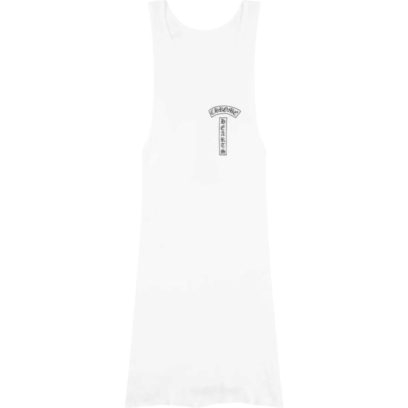 Chrome Hearts T Bar Cross Rib Tank White