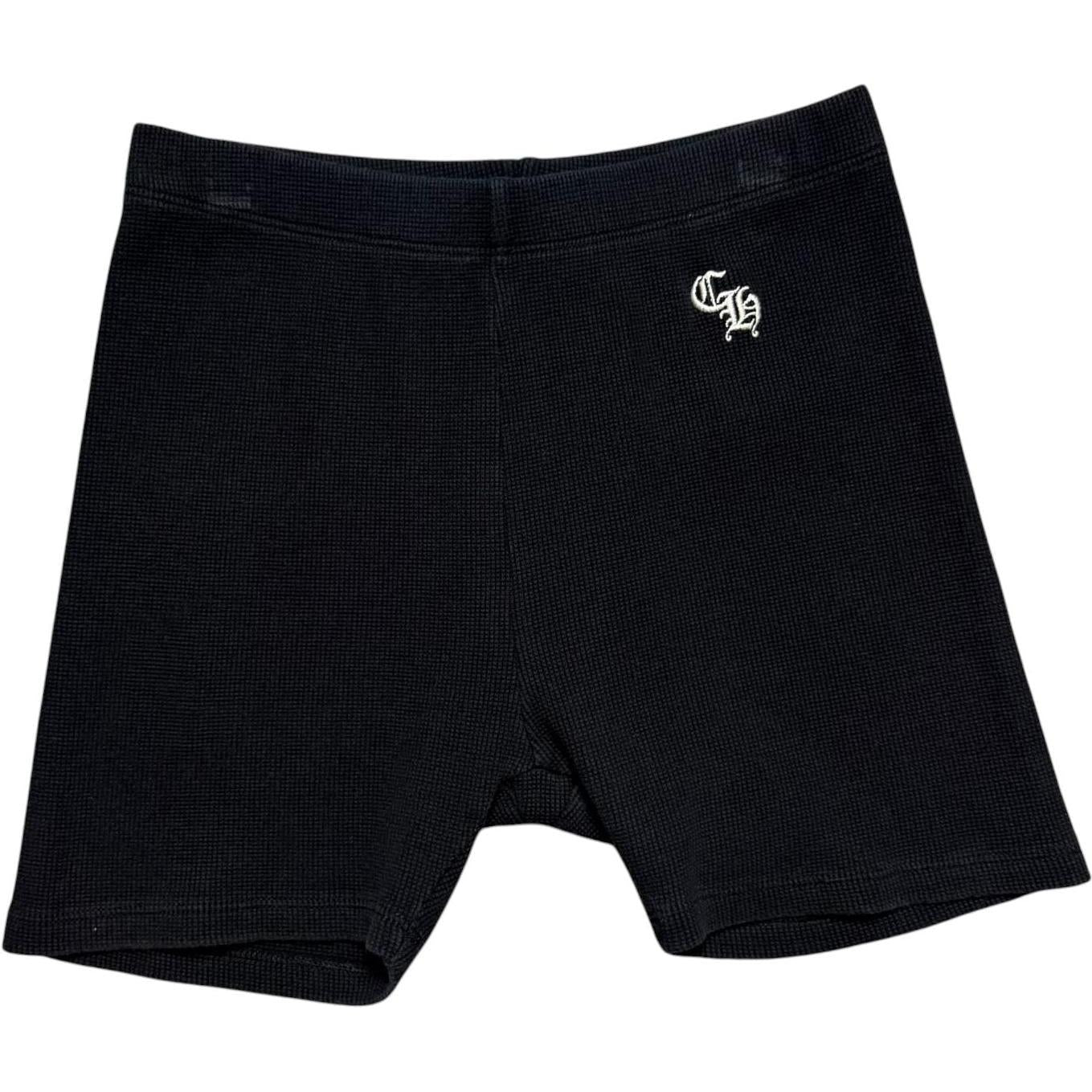 Chrome Hearts Thermal CH Biker Shorts Black - Gently Used