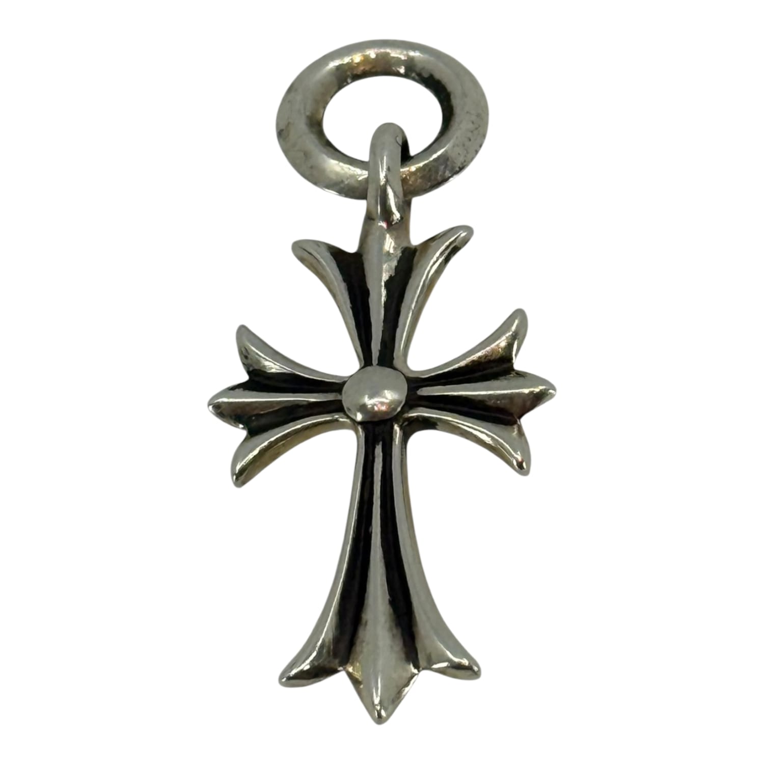 Chrome Hearts Tiny CH Cross .925 Silver Pendant