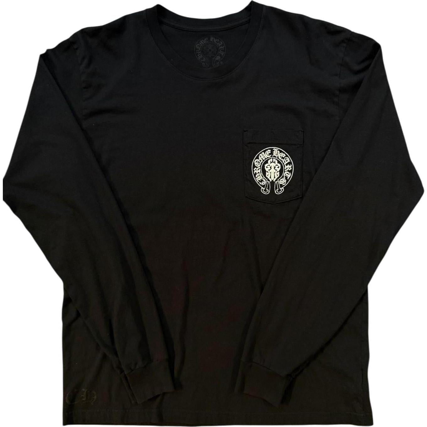 Chrome Hearts USA Flag Pocket Long-Sleeve Black - Like New