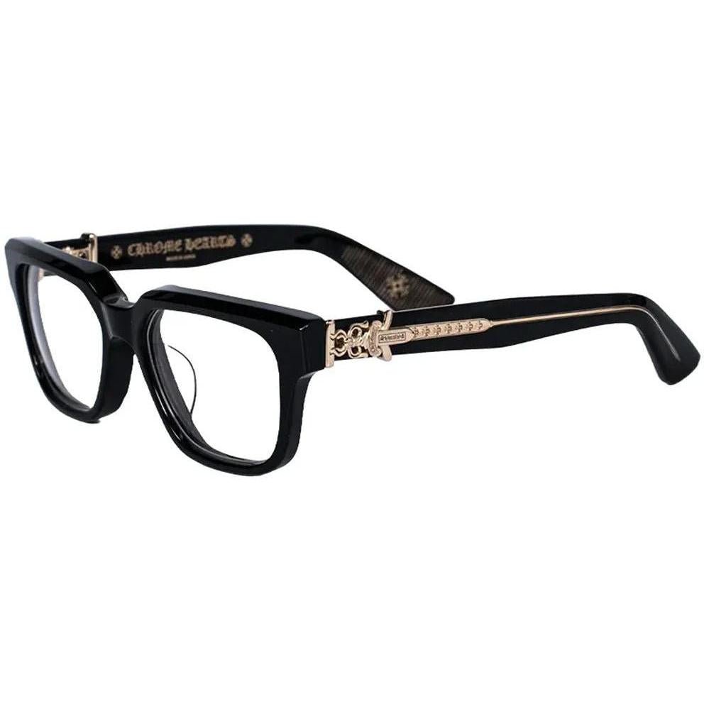Chrome Hearts Vagillionaire II Black/18k Gold Plated Glasses