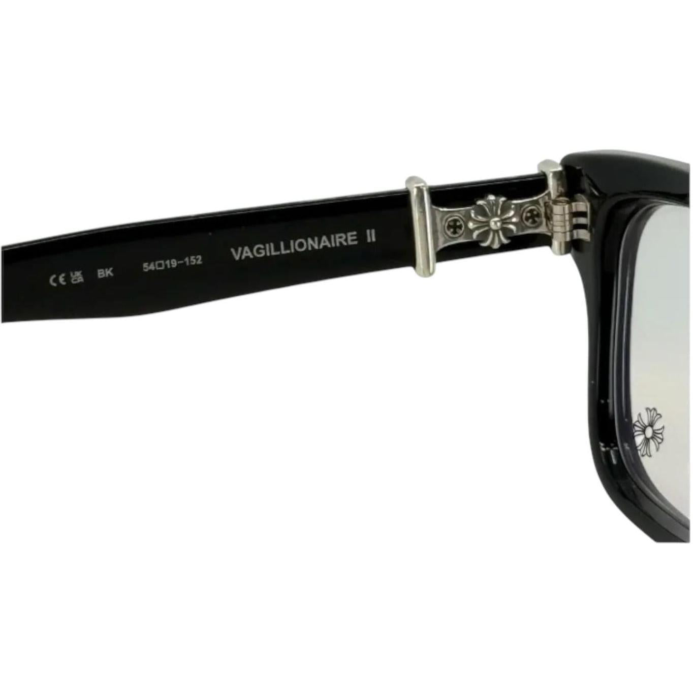 Chrome Hearts Vagillionaire II Black/Silver Glasses