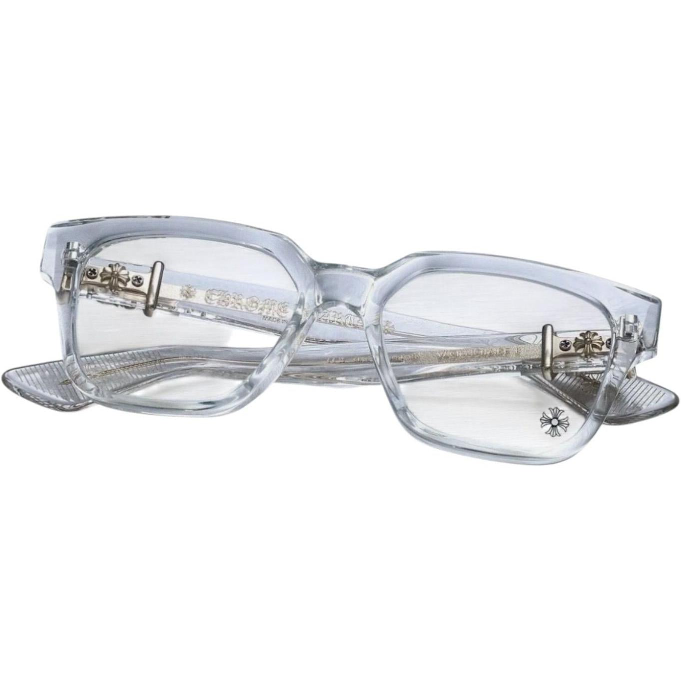 Chrome Hearts Vagillionaire II Crystal/18k Gold Plated Glasses