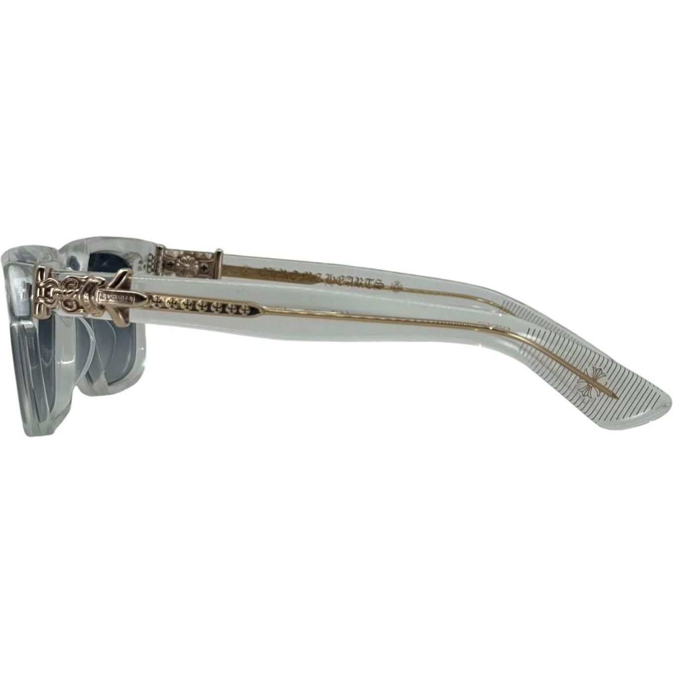 Chrome Hearts Vagillionaire II Crystal/18k Gold Plated Sunglasses