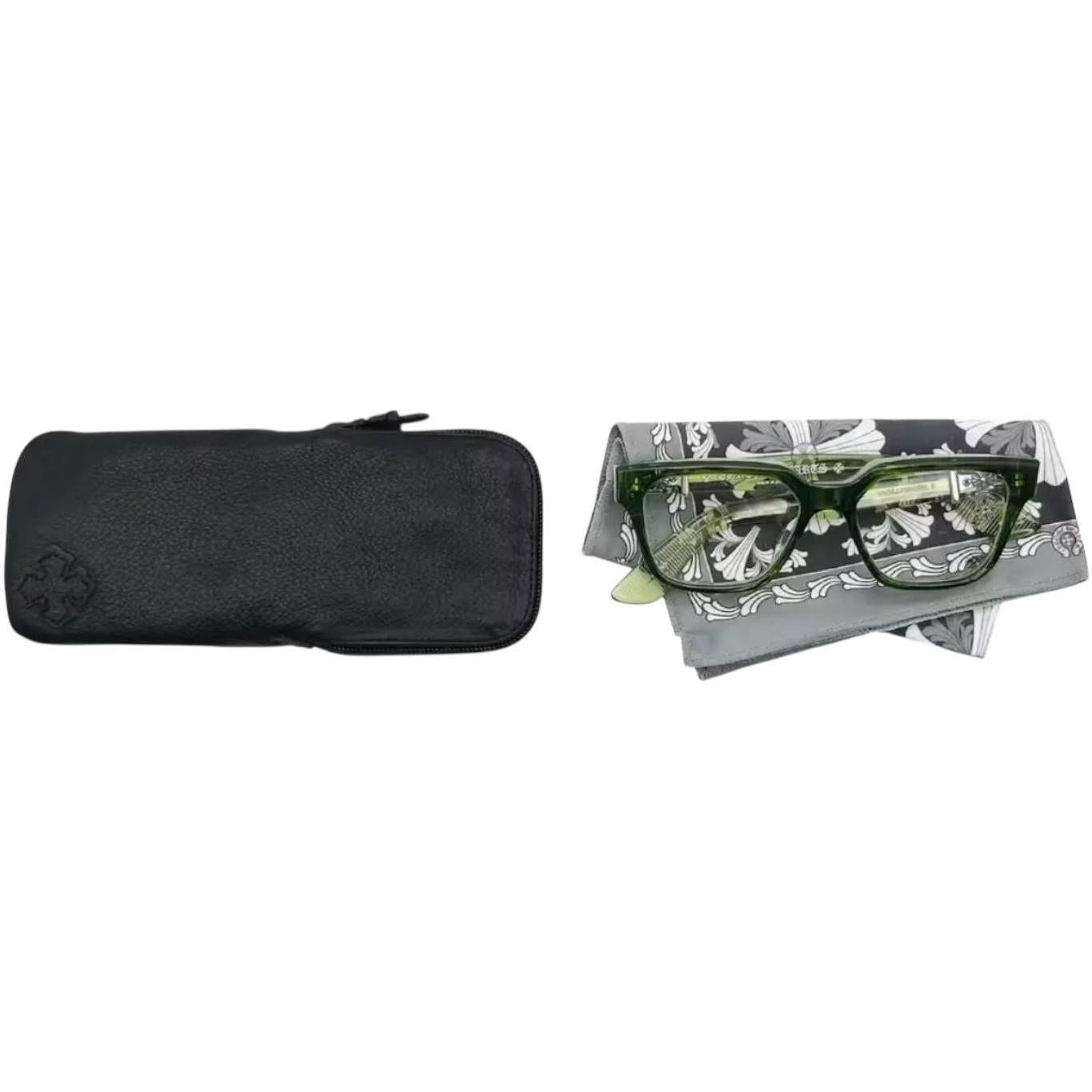 Chrome Hearts Vagillionaire II Green/Silver Glasses