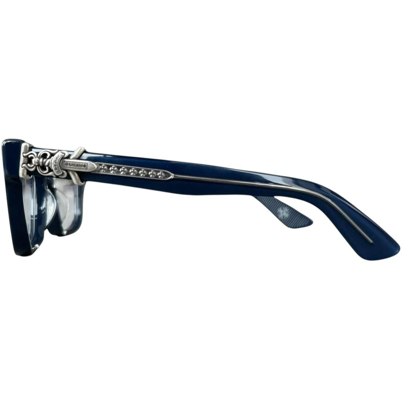 Chrome Hearts Vagillionaire II Navy/Silver Glasses