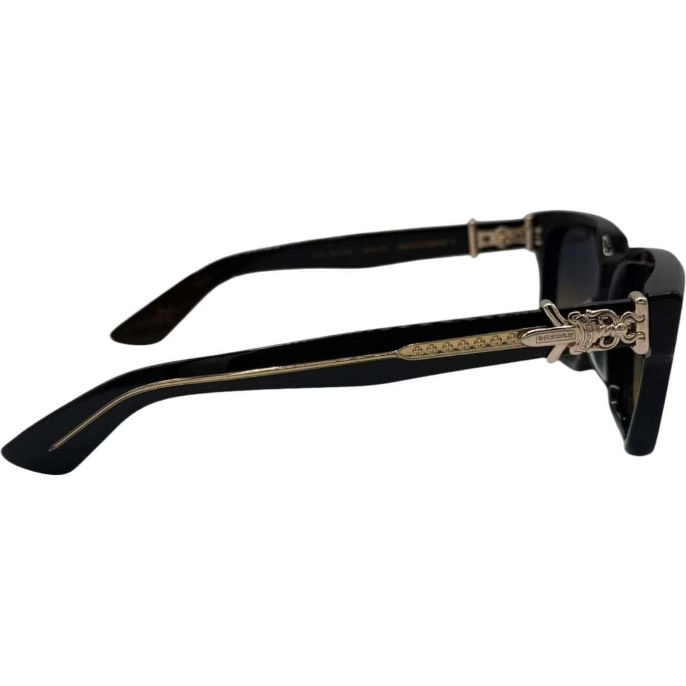 Chrome Hearts Vagillionare Black Sunglasses