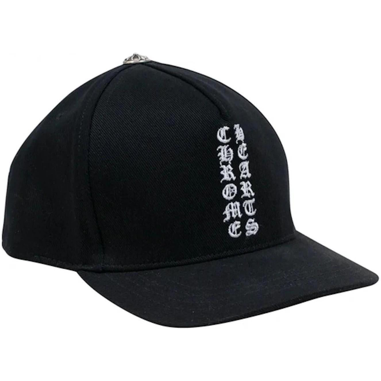 Chrome Hearts Vertical Logo Hat Black