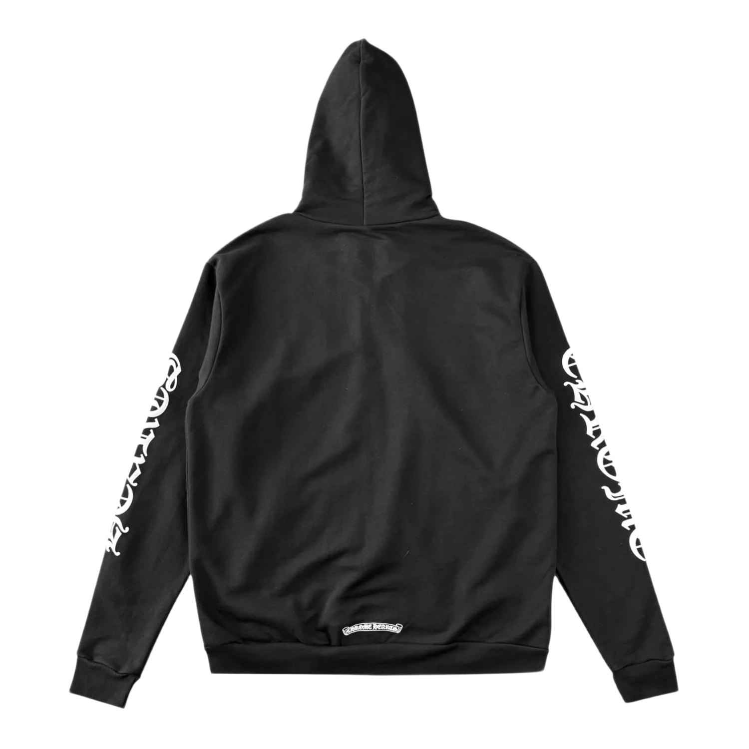 Chrome Hearts Vertical Logo Zip Up Hoodie Black