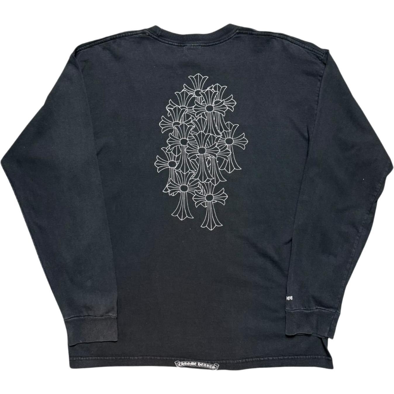 Chrome Hearts Vintage Cemetery Logo Longsleeve T-Shirt