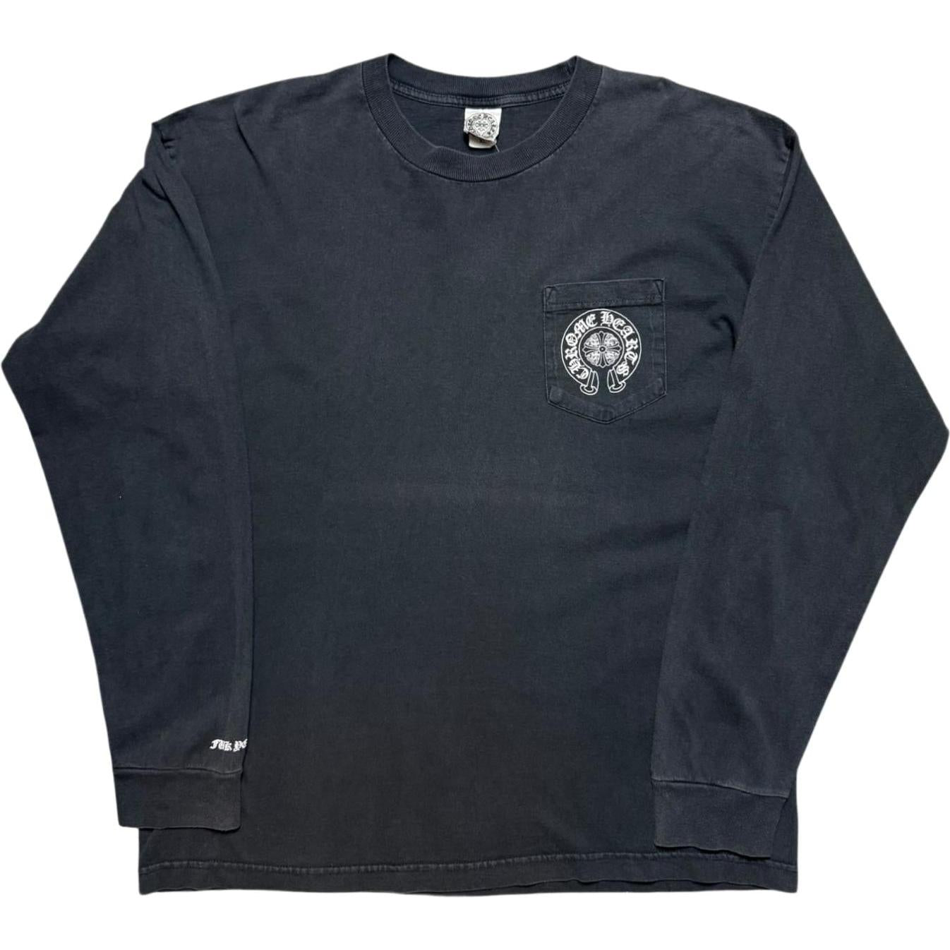 Chrome Hearts Vintage Cemetery Logo Longsleeve T-Shirt