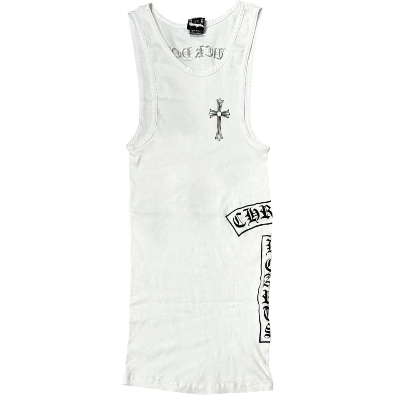 Chrome Hearts Vintage Side T-Bar Cross Tank Top White