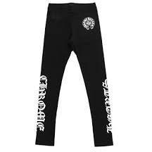 Chrome Hearts Women's Black Horseshoe Leggings
