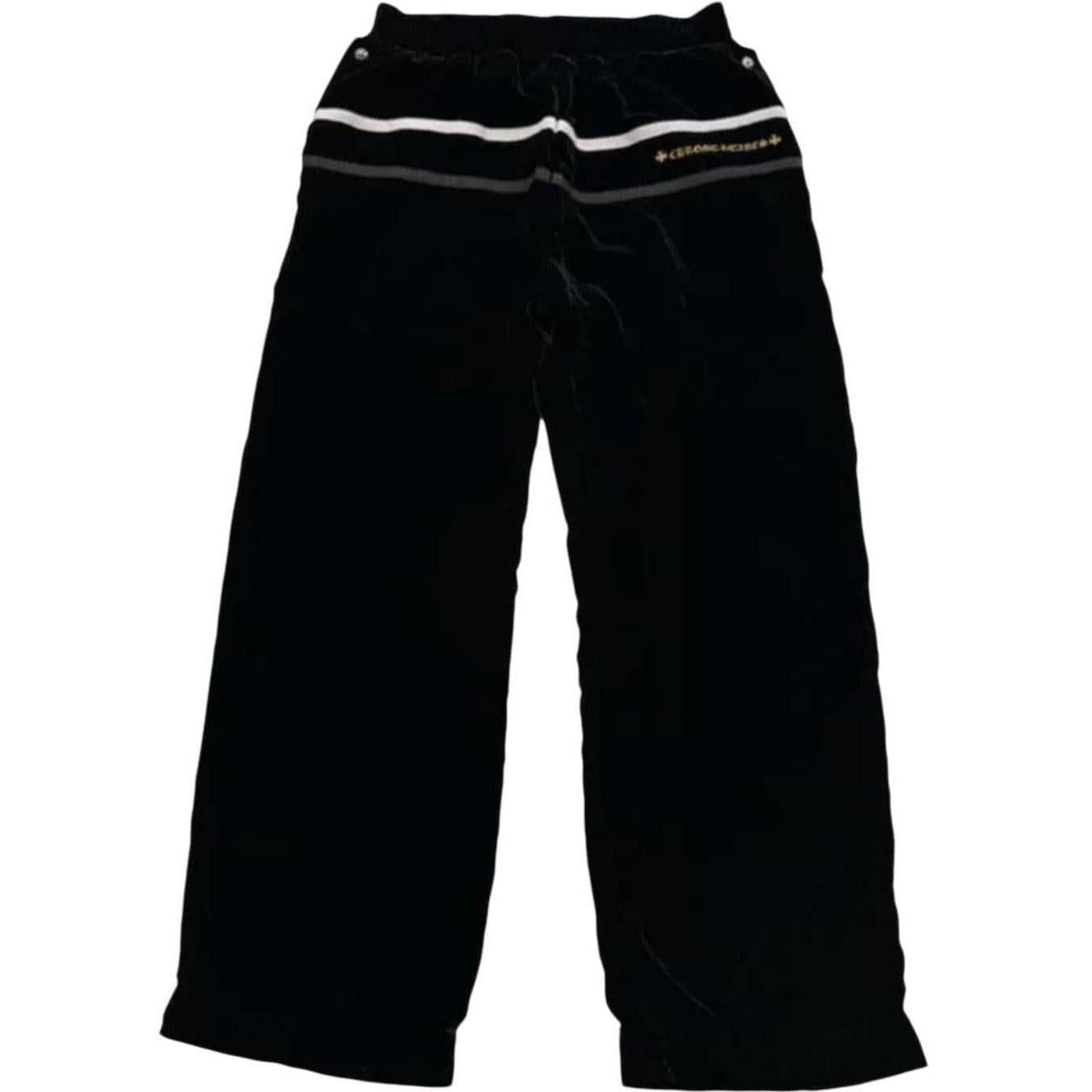 Chrome Hearts Y Not Velour Track Pants Black