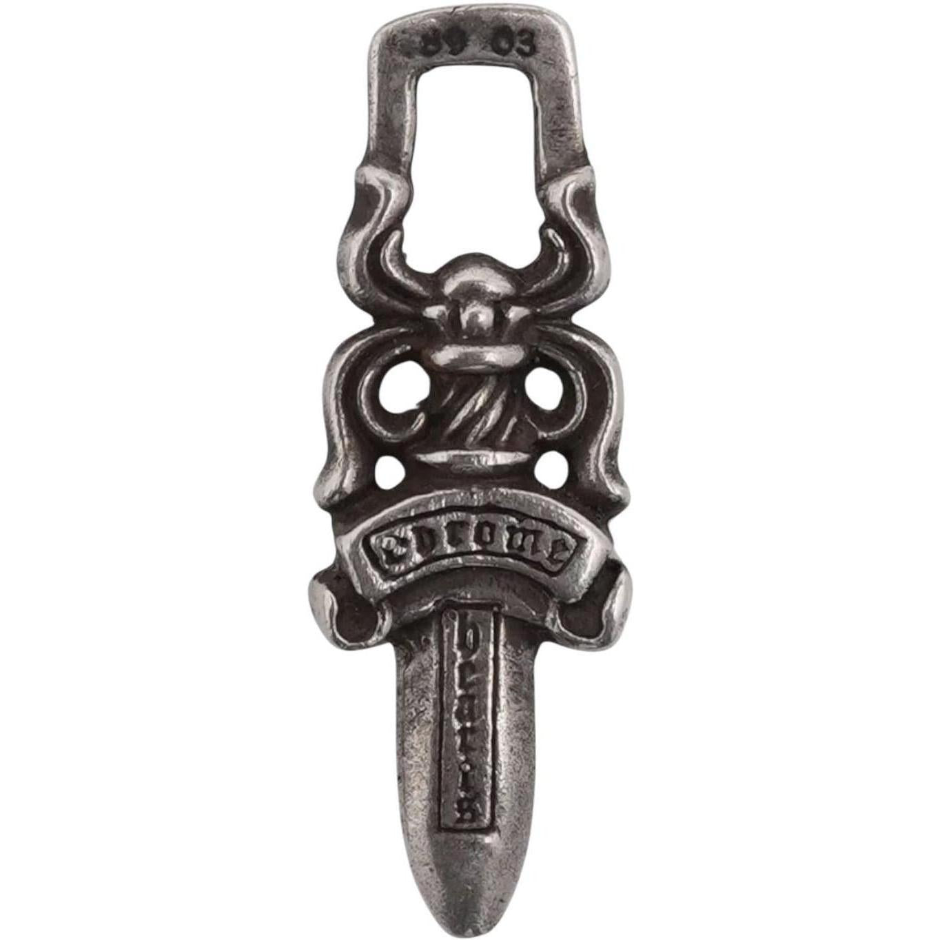 Chrome Hearts Zipper Dagger Silver Pendant - Lightly Used