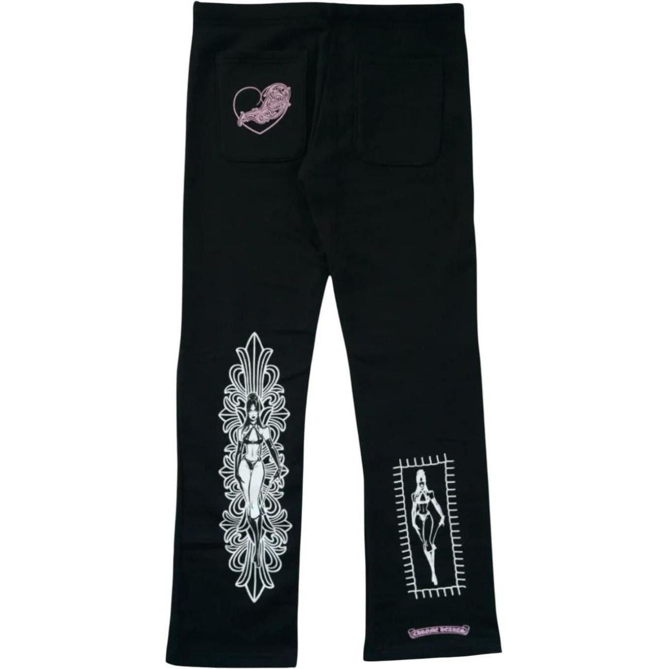Chrome Hearts x Deadly Doll Miami Art Basel Exclusive Sweatpants Black