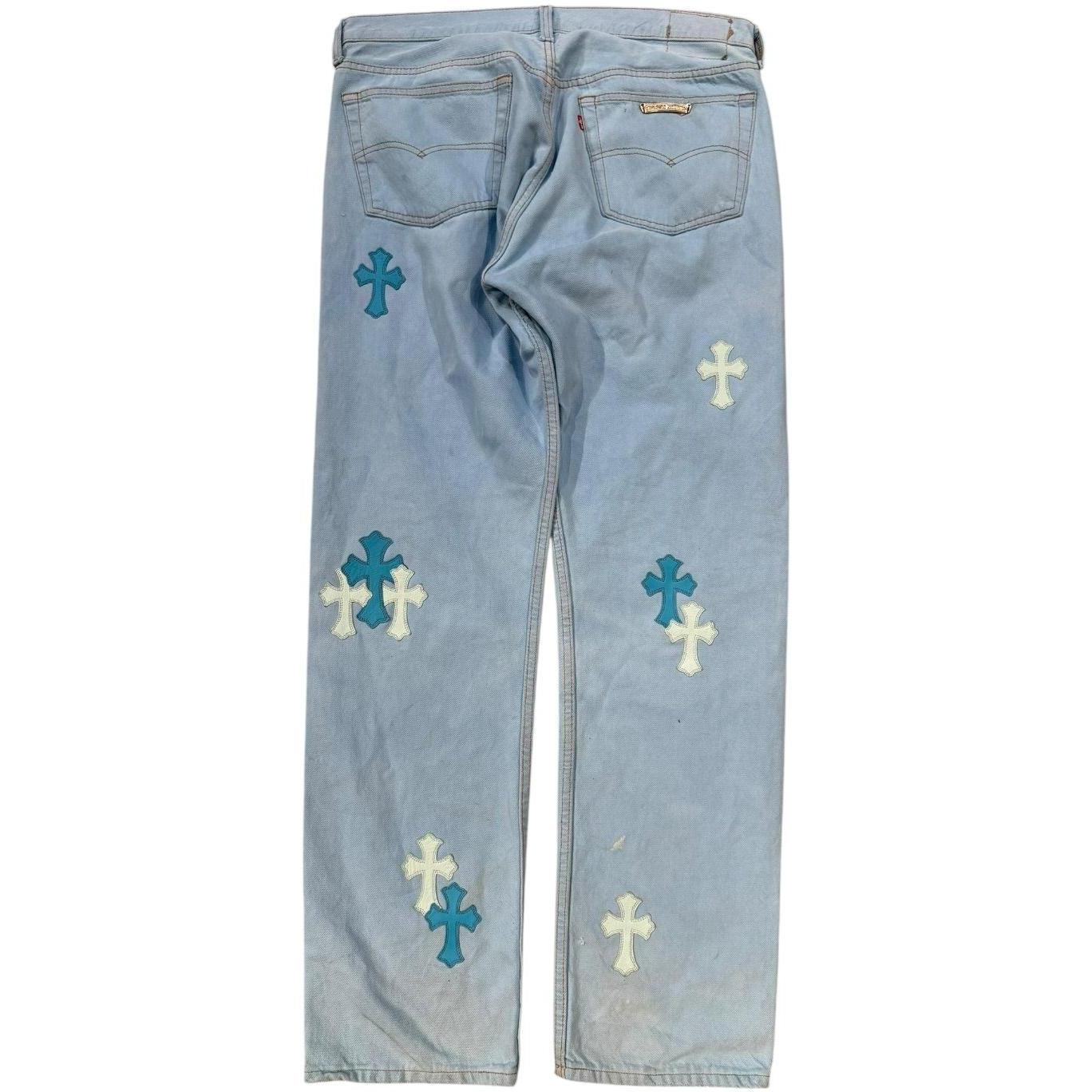 Chrome Hearts x Drake Certified Lover Boy Vintage Levi's Jeans Washed Blue (Miami Exclusive) - Gently Used