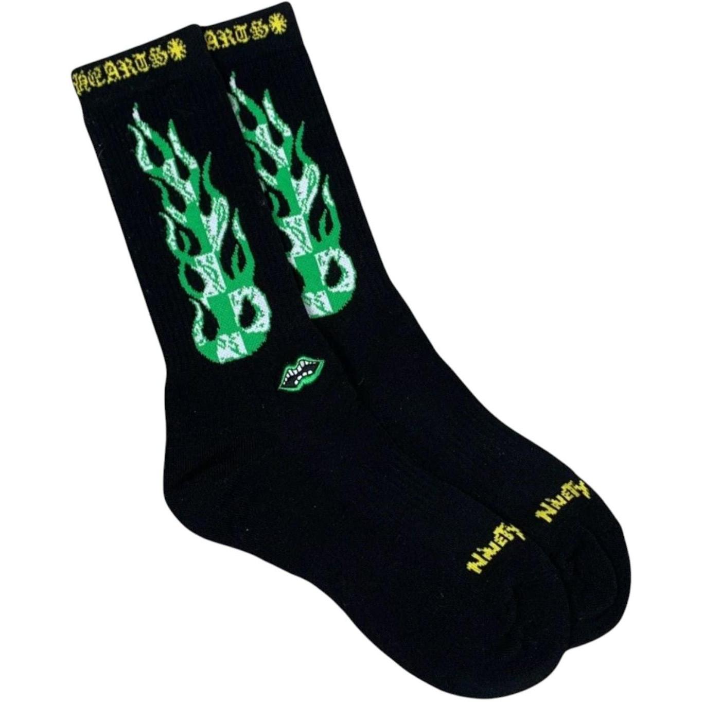 Chrome Hearts x Matty Boy Flame Socks Black