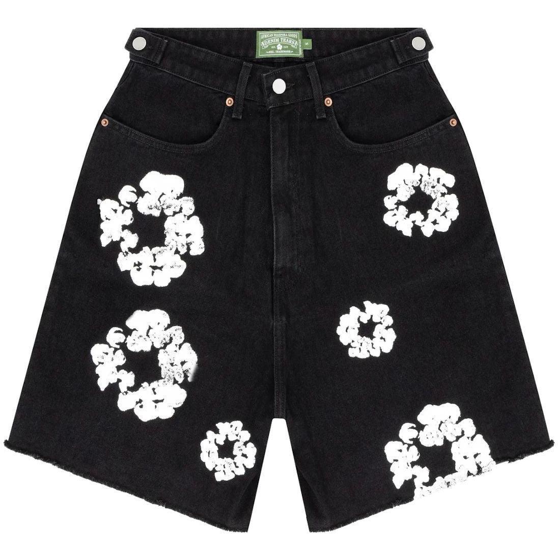 Denim Tears Cotton Wreath Jean Short Black