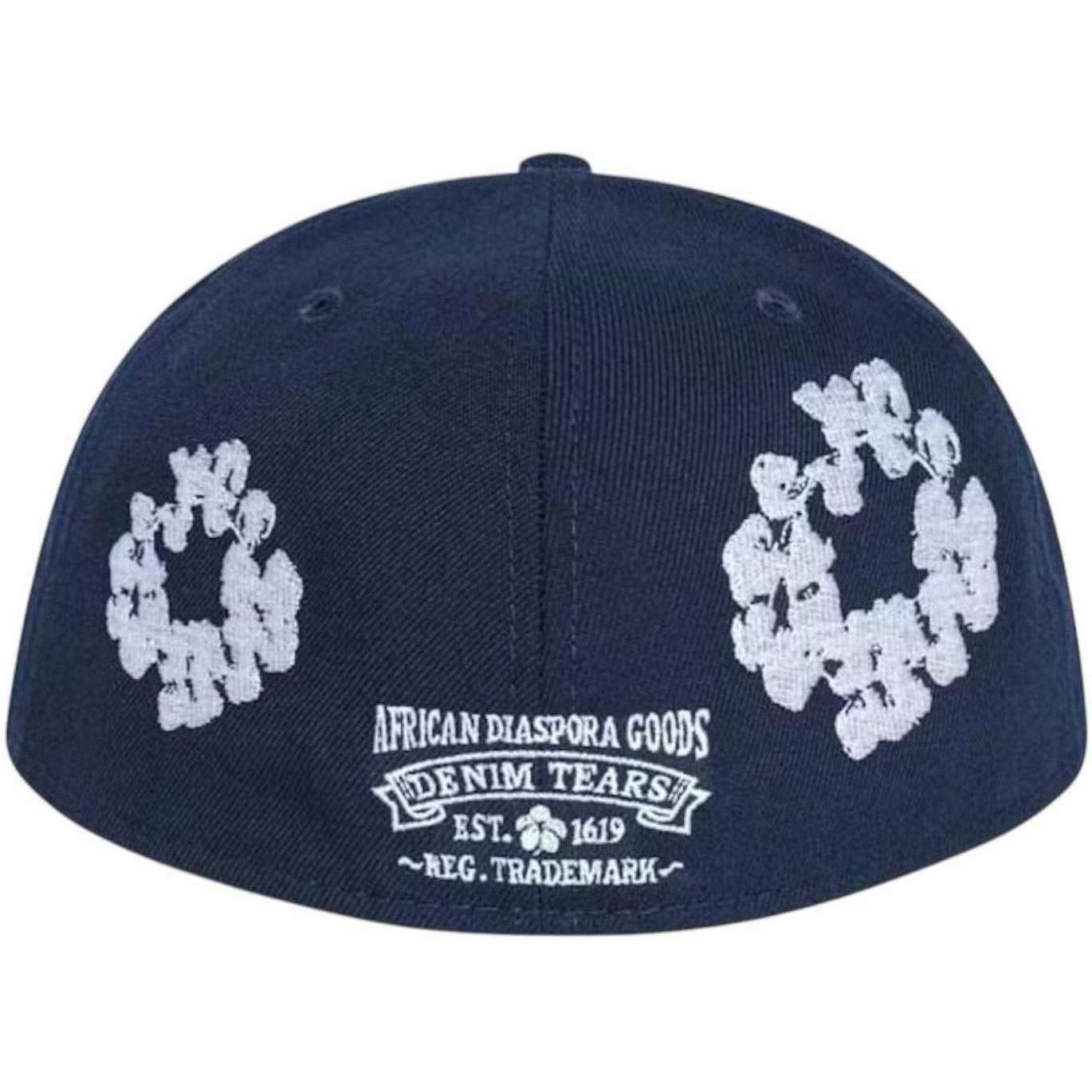 Denim Tears New Era Cotton Wreath 59/50 Cap Navy