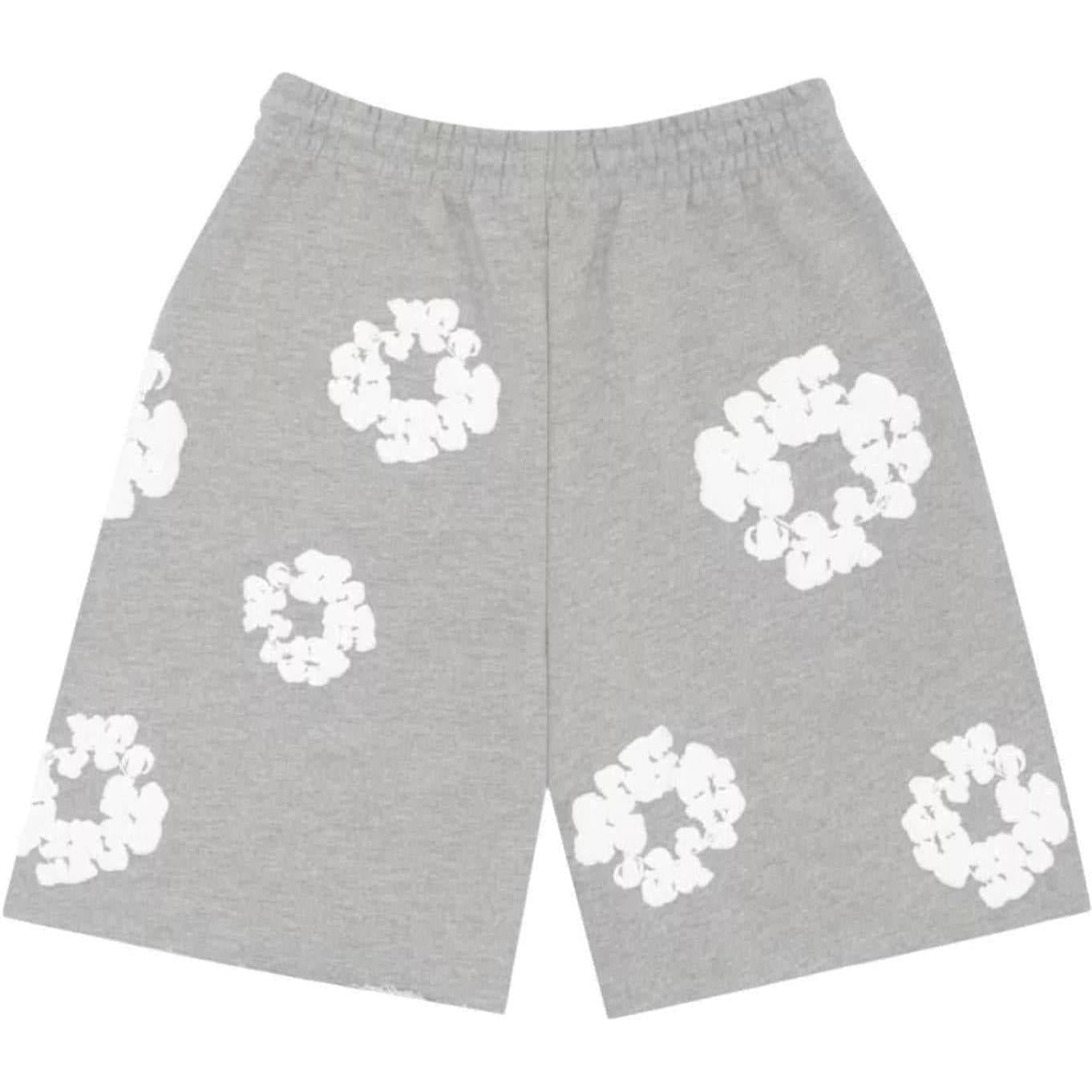 Denim Tears The Cotton Wreath Shorts Grey