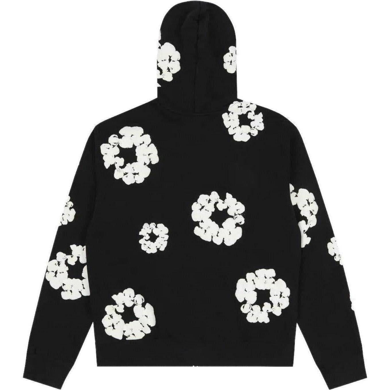 Denim Tears Zip Up Hoodie Black