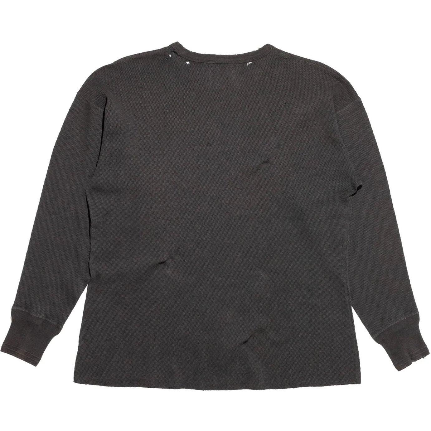 Enfants Riches Déprimés Classic Logo Distressed Thermal L/S T-Shirt Charcoal