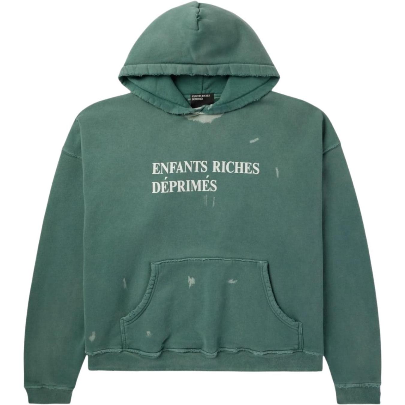 Enfants Riches Déprimés Classic Logo Hoodie Posy Green