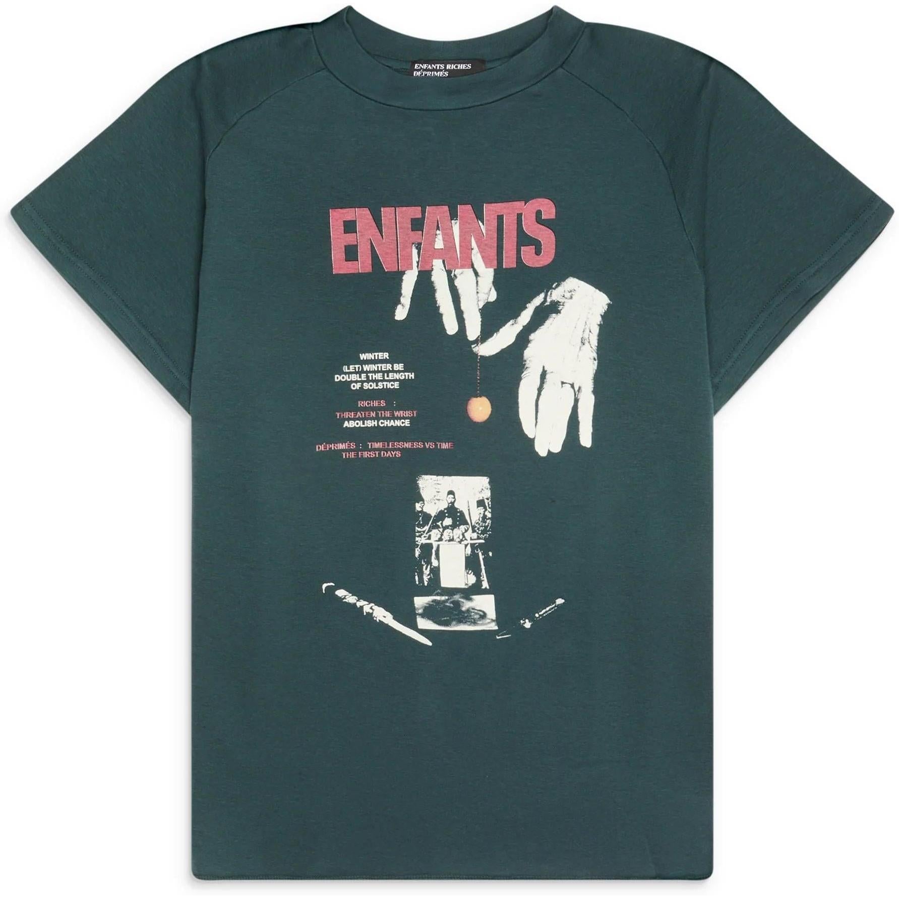 Enfants Riches Déprimés Double the Length of Solstice Raglan T-Shirt Green