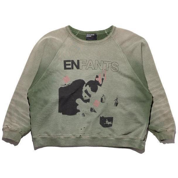 Enfants Riches Déprimés My Death My Life Raglan Sweatshirt Gardener Green