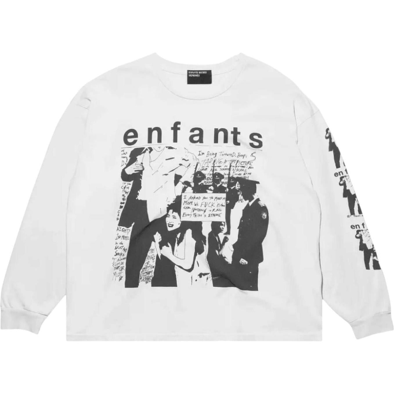Enfants Riches Déprimés Neurosis Long-Sleeve T-Shirt Faded Ivory/Black