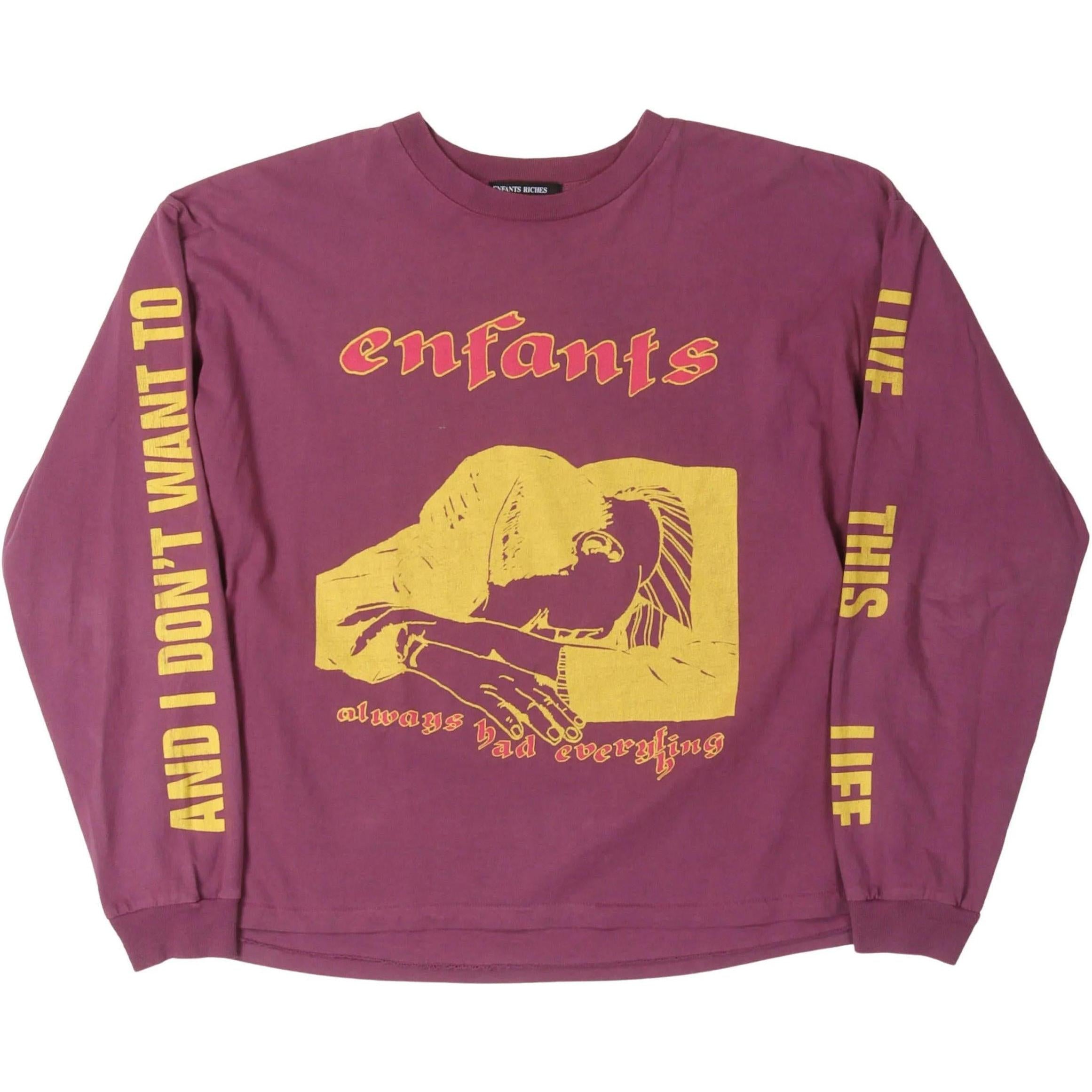 Enfants Riches Déprimés So Low L/S T-Shirt Burgundy