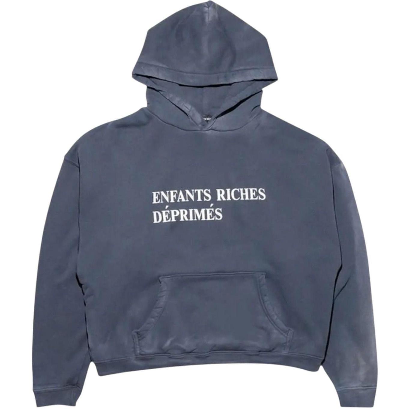 Enfants Riches Déprimés Sun Faded Classic Logo Hoodie Black/White