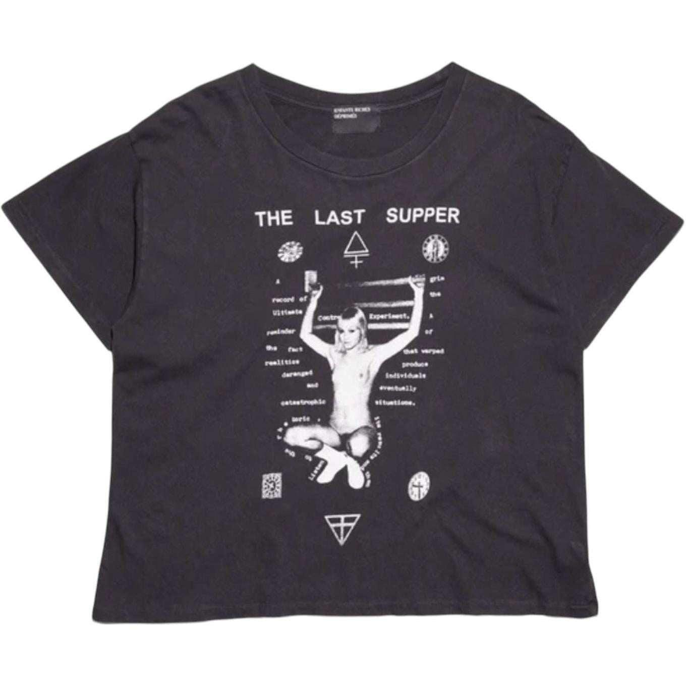 Enfants Riches Déprimés The Last Supper T-Shirt Faded Black