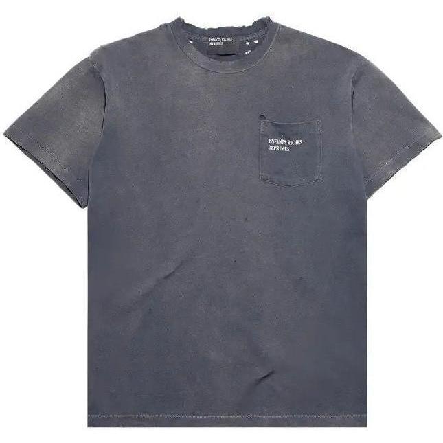 Enfants Riches Déprimés Trashed Pocket Logo T-Shirt Black