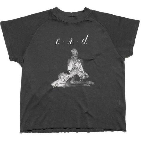 Enfants Riches Déprimés Woman In Sheet Raglan T-Shirt Faded Black