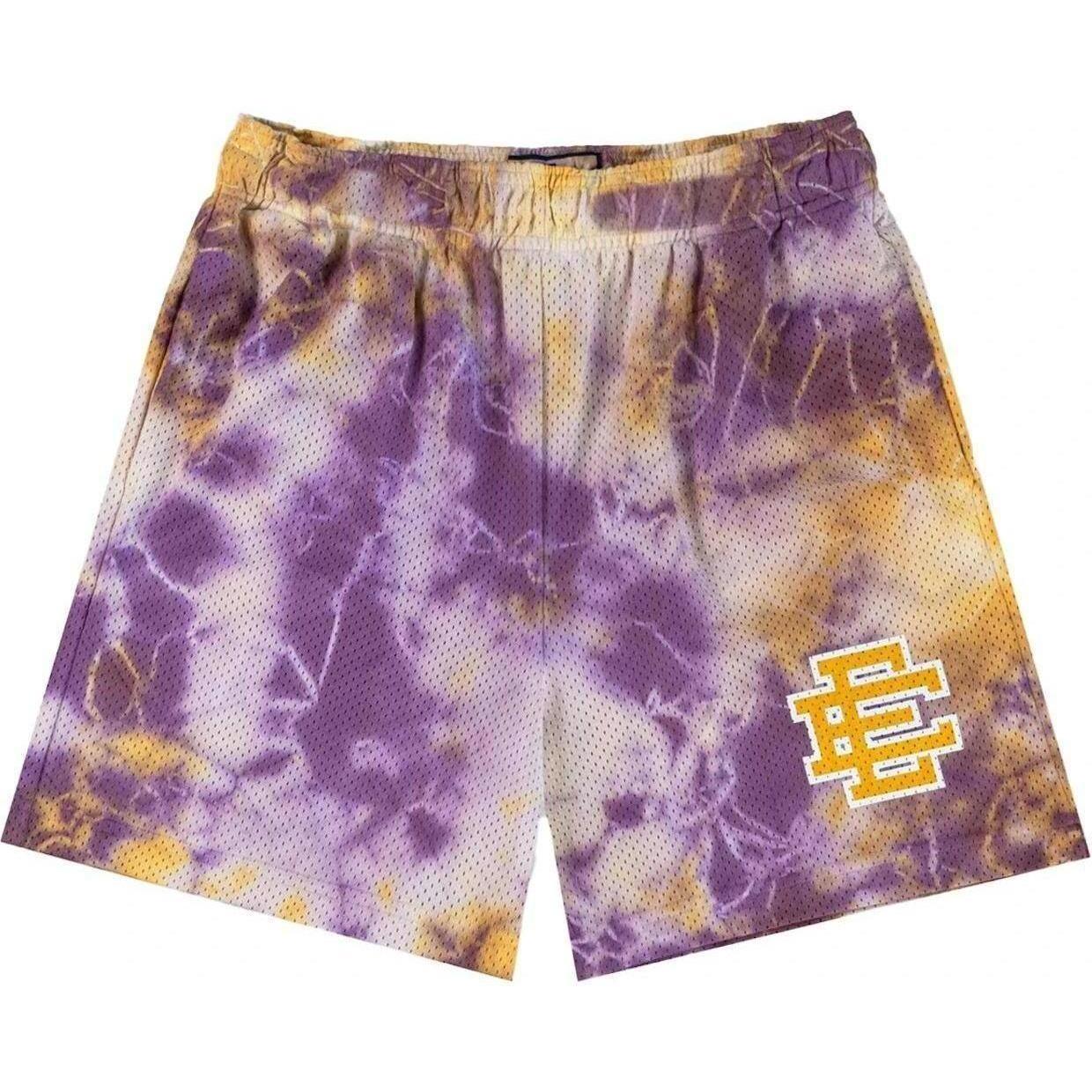 Eric Emanuel EE Basic Short Purple Tie Dye/Yellow