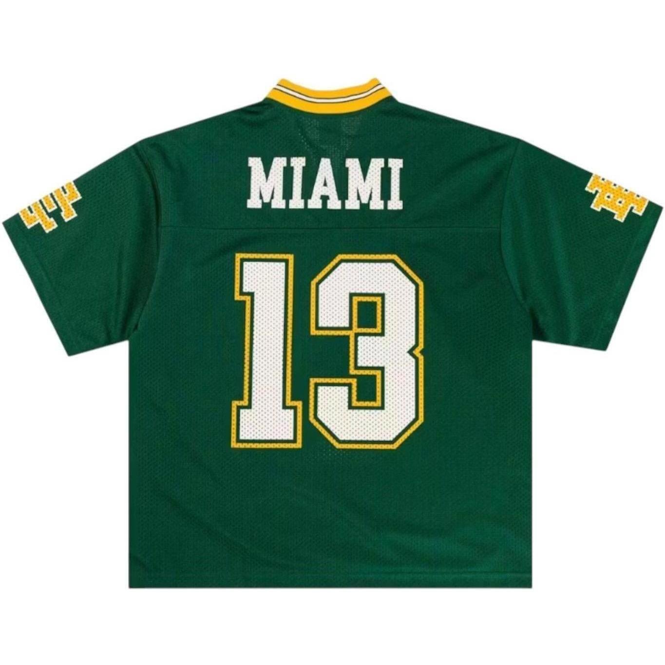 Eric Emanuel EE Miami Football Jersey Green Yellow