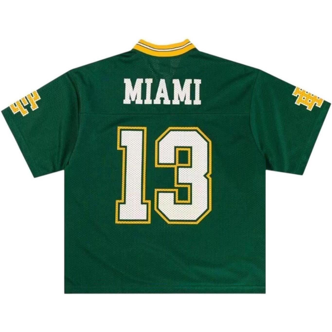 Eric Emanuel EE Miami Football Jersey Green Yellow