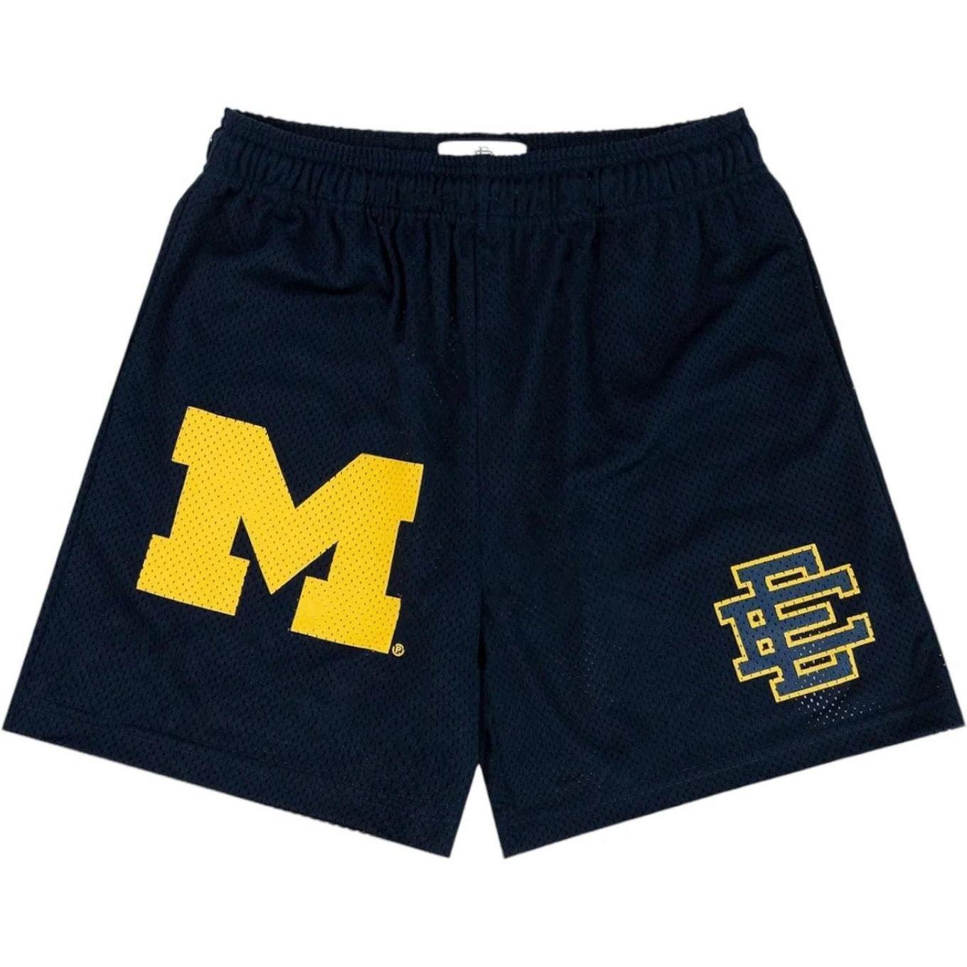 Eric Emanuel EE x NCAA Short Michigan Wolverines Blue Maize