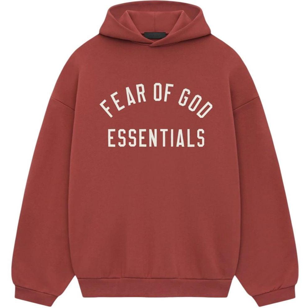 Fear of God Essentials Fleece Hoodie Crimson