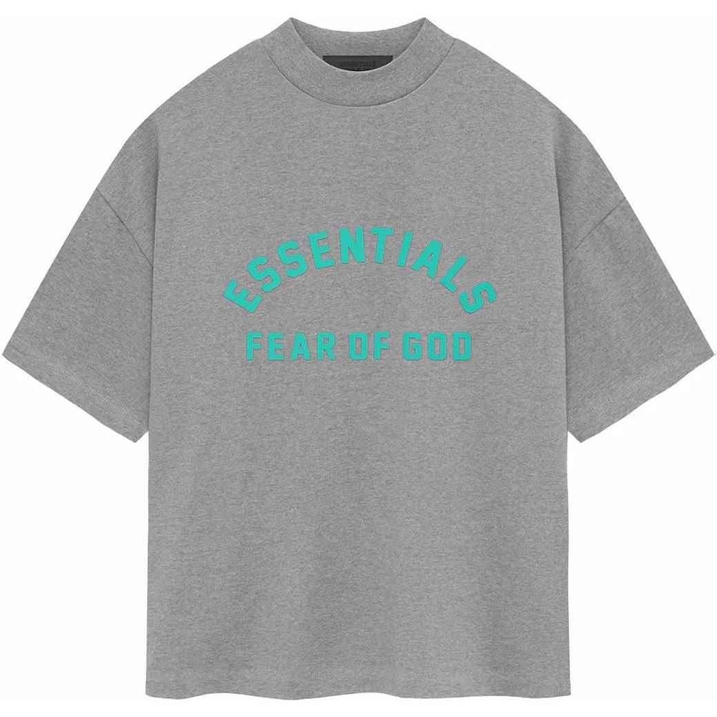 Fear of God Essentials Heavy Jersey SS Tee Dark Heather Oatmeal