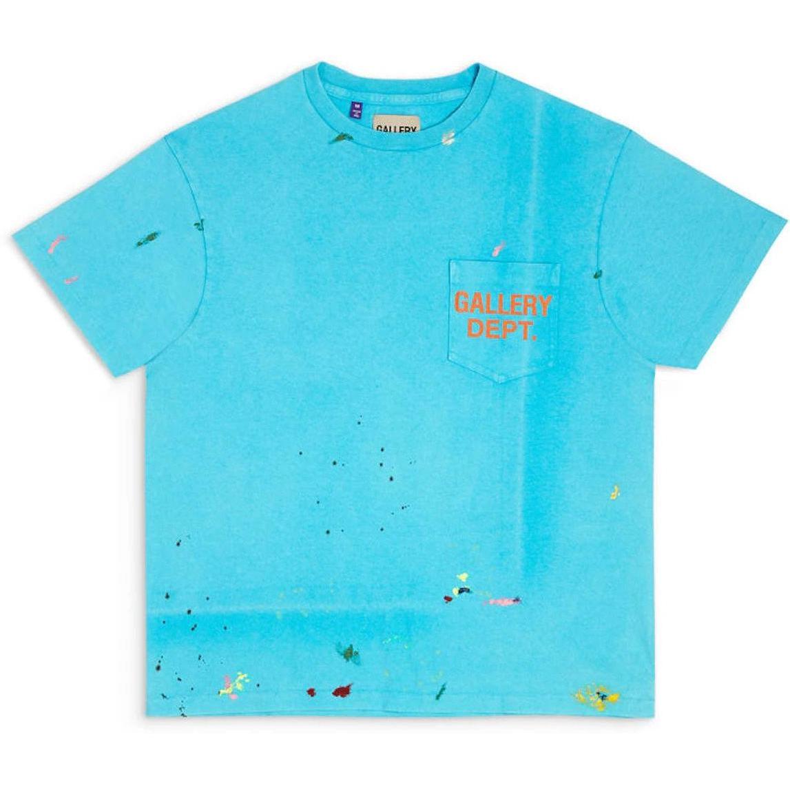 Gallery Dept. Vintage Logo Painted Tee Tee Turquoise